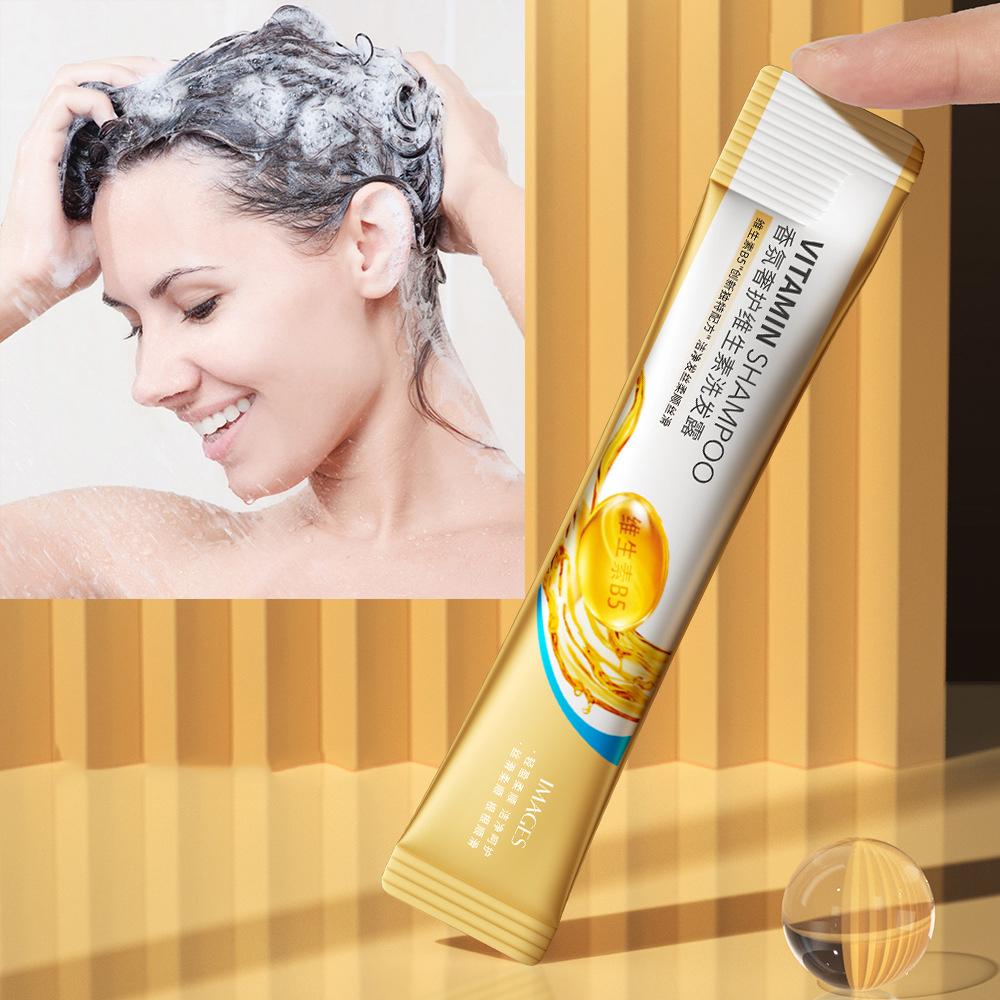 10/20 шт. Ароматический витаминный шампунь Очищающий от жира и грязи Гладкие волосы Освежающий шампунь для кожи головы