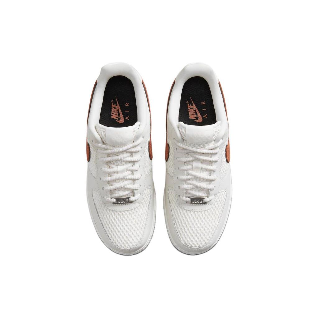 Nike Air Force 1 Баскетбольные кожаные женские кроссовки White Sail Black DZ5228-100