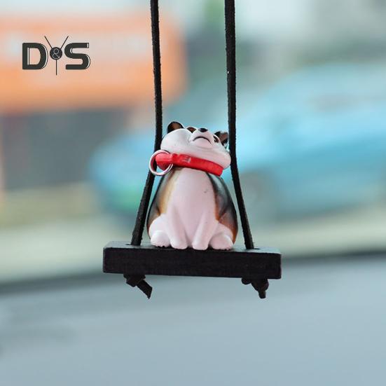 Подвесное украшение для автомобиля в виде собаки, симпатичное зеркало заднего вида в форме собаки, подвесное автомобильное кондиционирование воздуха, аксессуары для интерьера