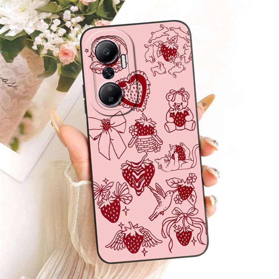 Fashion Painted Cover For Infinix Hot 20 Hot20i Case Soft Cover Funda Soft Bumper For Infinix Hot 20 Play Hot20 flower Coque