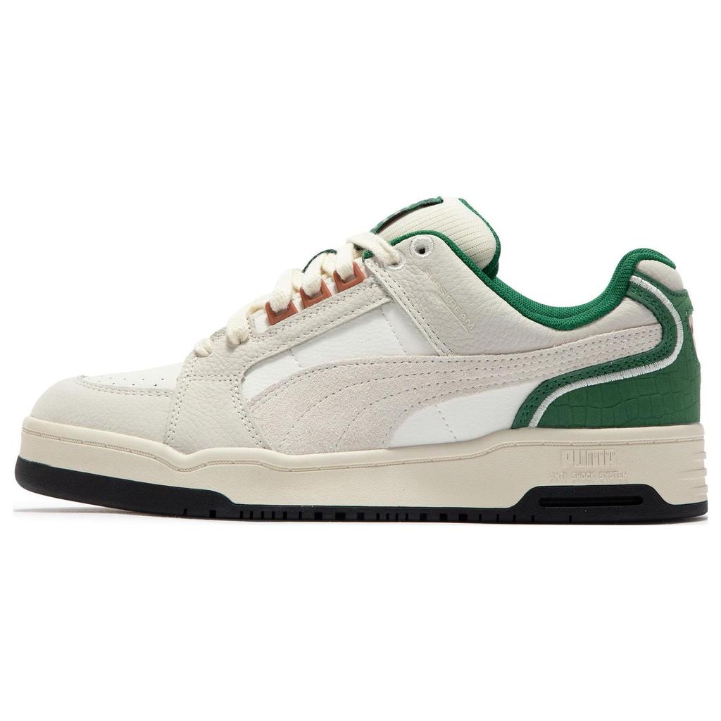 Puma Slipstream Lo FG Off White Green Unisex Sneakers Cream 389468-01