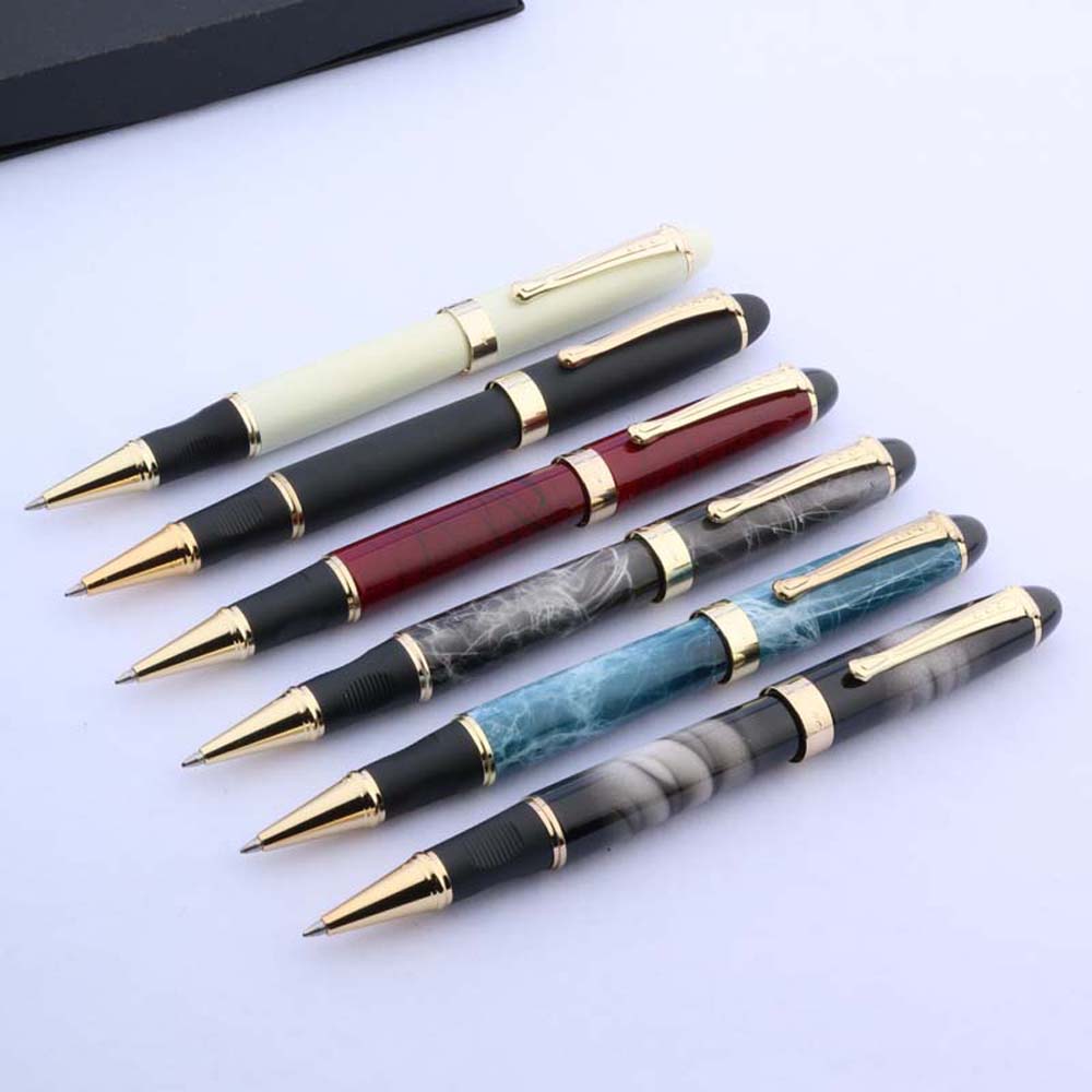 Высококачественный бренд JINHAO X450 золотая шариковая ручка белая металлическая подарок классический отделка каллиграфия подпись чернильная ручка jinhao 450
