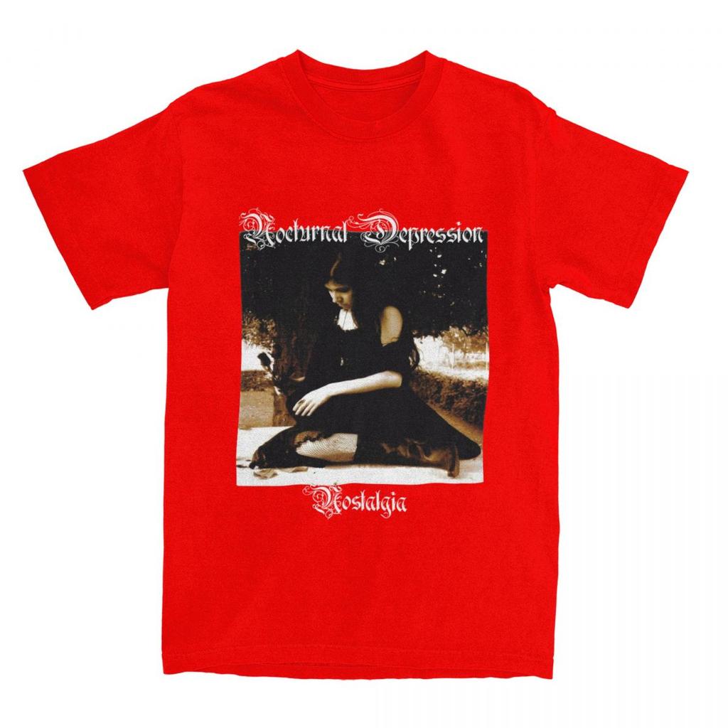 Мужская Женская Ночная Депрессия Блэк-метал Группа Футболка Одежда 100% Хлопок Футболка Одежда Потрясающая Футболка Лето