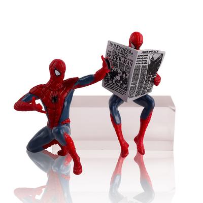 Marvel Человек-паук 7-9 см Фигурка Супергерой Игрушка Человек-паук Аниме Коллекция Мини-модель для Подарка Детям