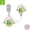 Clover Lucky Rotating Brand Pendant Small Fresh S925 Sterling Silver Plated K Gold Diy Beaded Accessories
