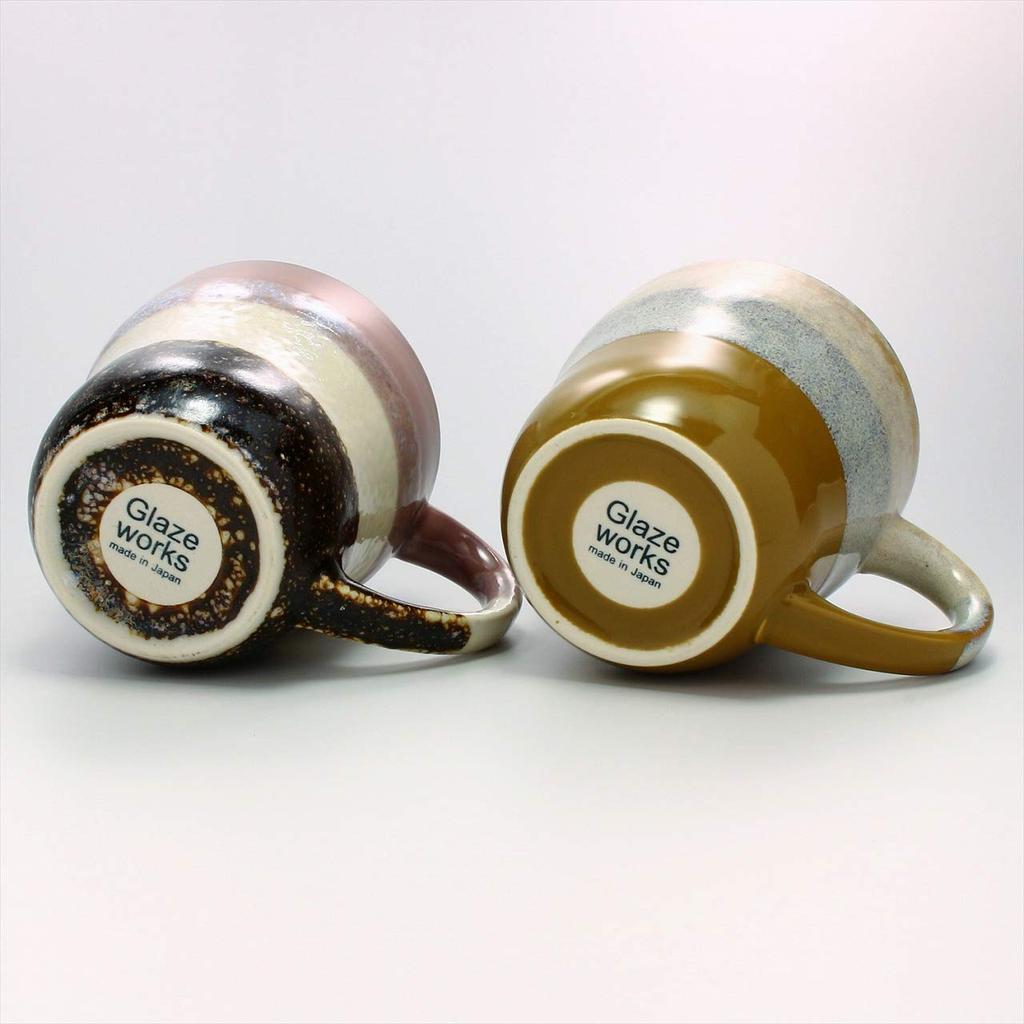 Aito Manufacturing [Glaze Works] Пара фарфоровых кружек и деревянный поднос, набор 350 мл, Mino Ware, сделано в Японии 266765