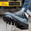 Labor Insurance Shoes Anti-smashing, Anti-piercing, Breathable and Lightweight Safety Shoelaces Steel Plate Work Shoes
