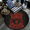 Custom Name Liverpool Round Area Rug,Carpet Rug for Living Room Bedroom Sofa Playroom Decor,Non-slip Floor Mat