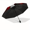 1pc Umbrella Corporation Automatic Open/close Folding Compact Umbrella, 8-Rib Sturdy Canopy, Lightweight Portable, Everyday Use, Gift, Outdoor Umbrell
