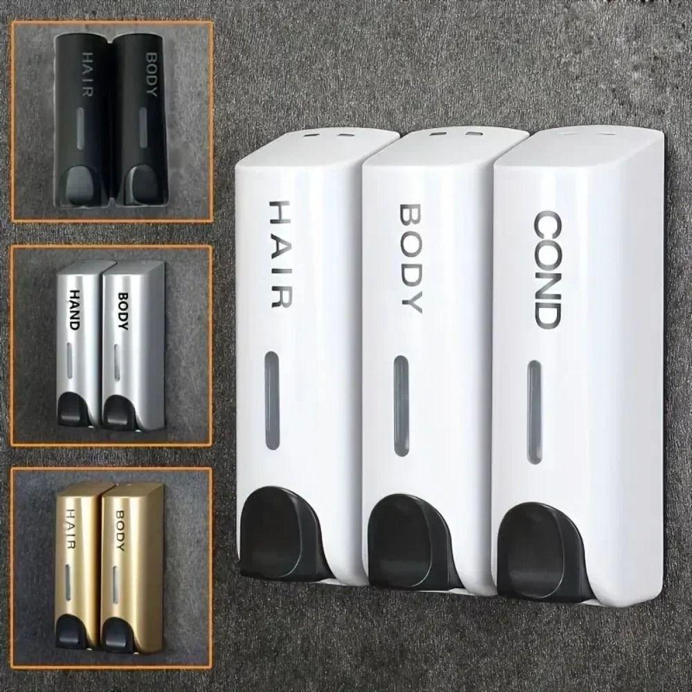 Refillable Wall Mounted Soap Dispenser Lock Hand Sanitizer Holder Hand Soap Jar Shampoo