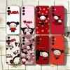 Чехол для телефона Pucca C-Cartoon Garu для Samsung Galaxy A73, A72, A71, A70, A53, A52, A51, Мягкий силиконовый черный чехол