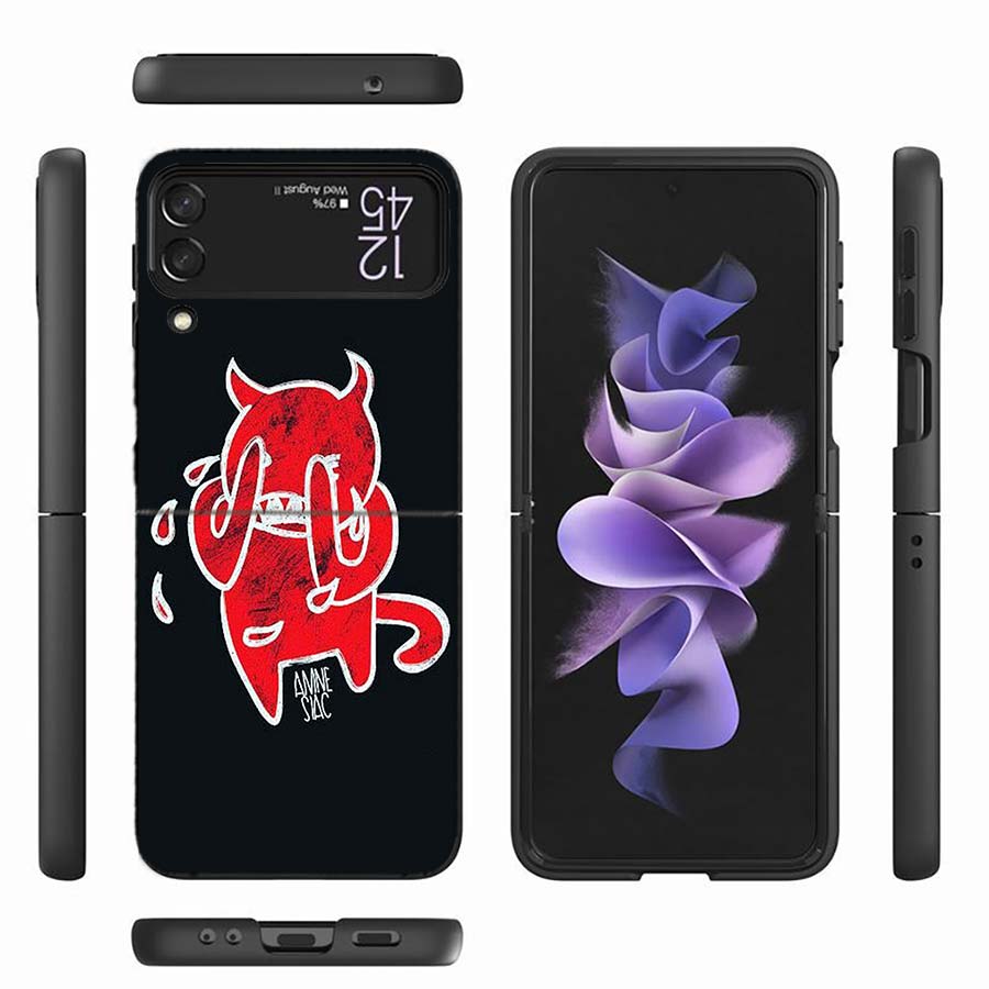 Чехол для телефона R-Radiohead For Samsung Z Flip 6 7 5G Z Flip 5 Galaxy Z Flip 3 4 5G ZFlip Ударопрочный Жесткий Чехол TPU PC Coque Cap