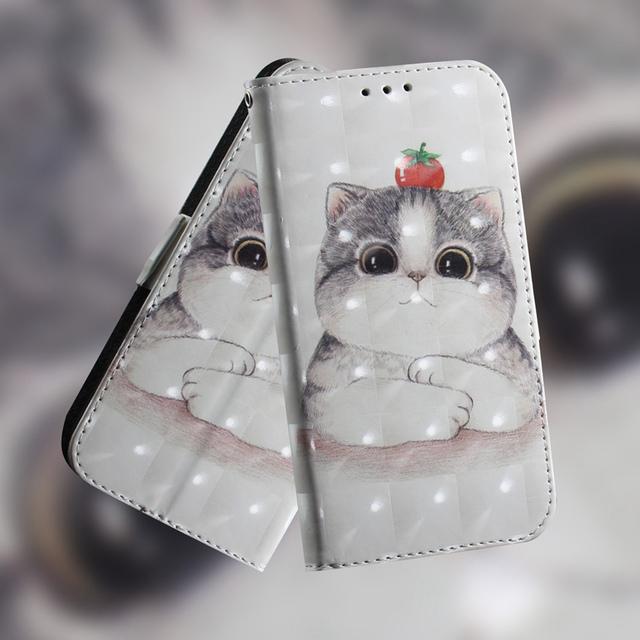 Чехол-книжка с изображением животных для Samsung Galaxy A3 A5 J5 J3 2017 A6 A7 A8 A9 J6 Plus A750 J330, кожаный чехол-бумажник для карточек, книга