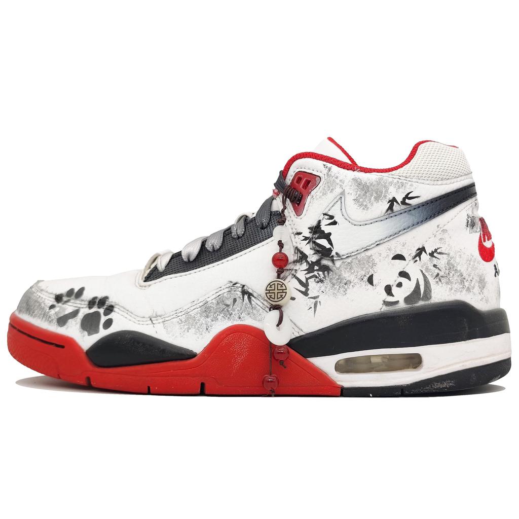 Nike Flight Legacy High top Vintage Basketball Shoes Unisex Ink Black BQ4212-100(Team400-)