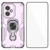 For Honor 400 5G (Глобальный) Чехол для телефона WANLONFENG PC TPU Задняя крышка Подставка с закаленным стеклом