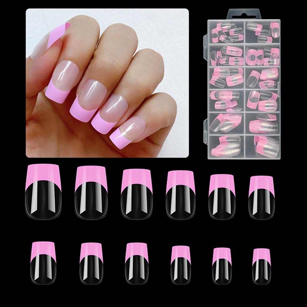 French Press On Nails Stylish and Durable European and American Design False Nails for Salon
