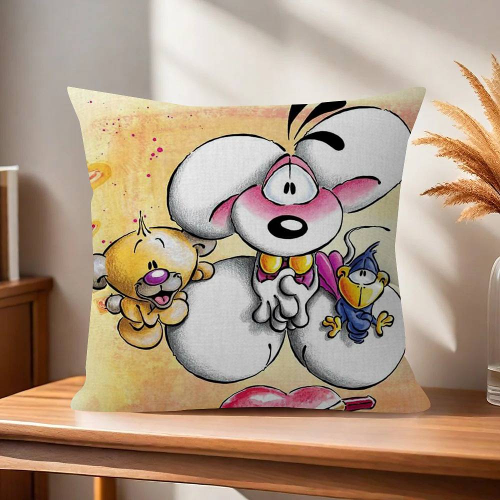 Cartoon DDiddl love cute kawaii Pillowcase toon Gift Cushion Cover Bedroom Home Sofa Chair Seat Decor pillow case