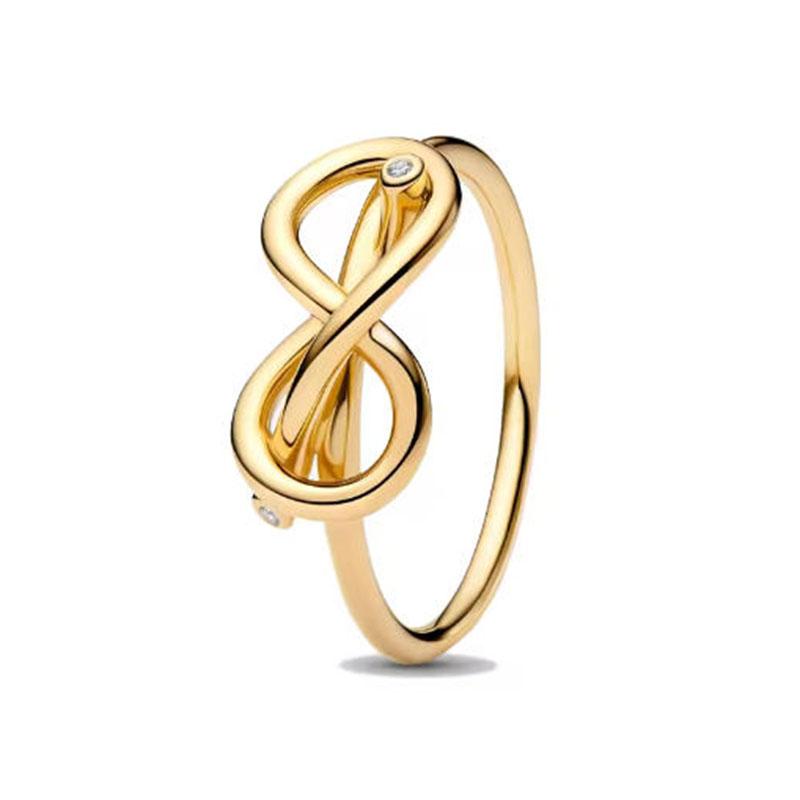 S925 Silver Pink Flower Bee and Bow Women's Ring Fashionable and Versatile Gift for Friends 2026