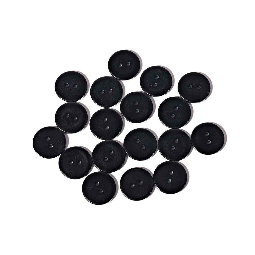 Resin Sewing Button Scrapbooking Round White Black 2 Holes 9/10/11.5/15/18/20/23/25 Mm