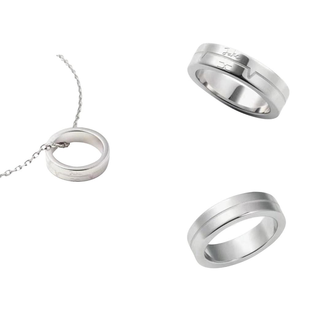 K-pop айдол ENHYPEN ожерелье-кольцо, подарок ожерелье-кольцо, подарок для фаната, подарок на день рождения(Кольцо + Ожерелье)