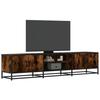 VidaXL TV Stand Smoked Oak 180x35x41 Cm Engineered Wood, TV Stand, TV Buffet, Multimedia Cabinet, TV Bench, Hi-fi Cabinet, 3300777
