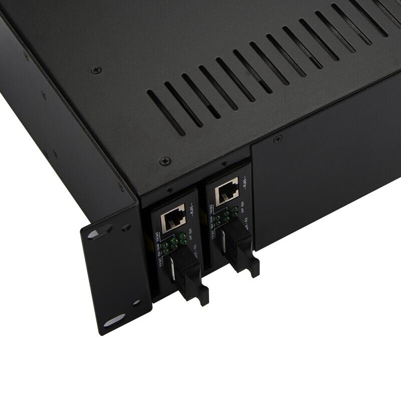 SHOCHAN SQ-GF14Q 14-Slot 2U Fiber Optic Transceiver Chassis