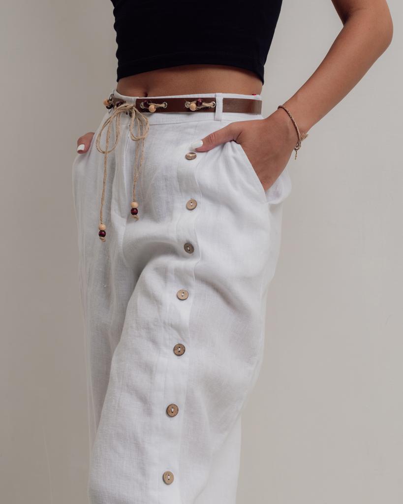 Брюки женские JIMPANY 2609 42 белые льон