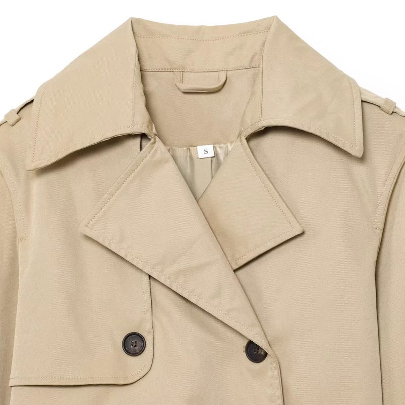 Araltay New Arrival Women's Clothing Fashion Style Fashion All-Match Minimalist Casual Style Short Trench Coat Jacket Outwear
