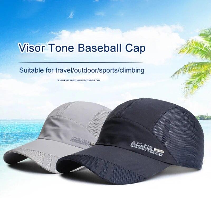 Baseball Cap Summer Quick Dry Mesh Sun Hat Tennis Golf Cap Hiking Running Sailboat Beach Hat