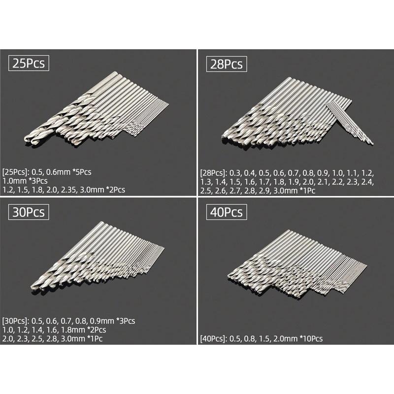 Мини-микро-алюминиевая двойная ручная дрель 0,3-3,2 мм, бесключевой патрон, ручные вращающиеся инструменты, ювелирные изделия, часы, сверление + спиральные сверла