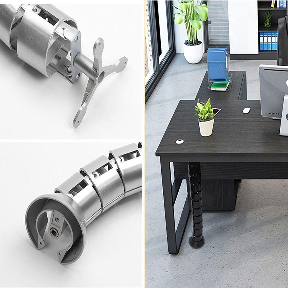 Менеджмент Спиральная Трубка Офисный Стол Органайзер для Кабелей Кабелеукладчик Защита Шнура Труба для Хранения