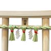 Hiranoya Torii Gate, Izumo Shimenawa, Shinto Shrine, Made in Japan with Hinoki Wood and Rice Straw, 19cm x 16cm