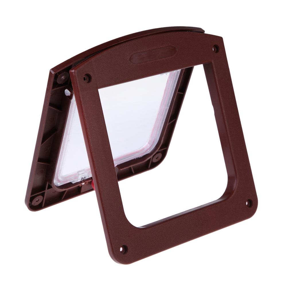 Cat Flap Door Lockable Dog Interior Door Small Pet Gate Door Kit for Cats & Dogs