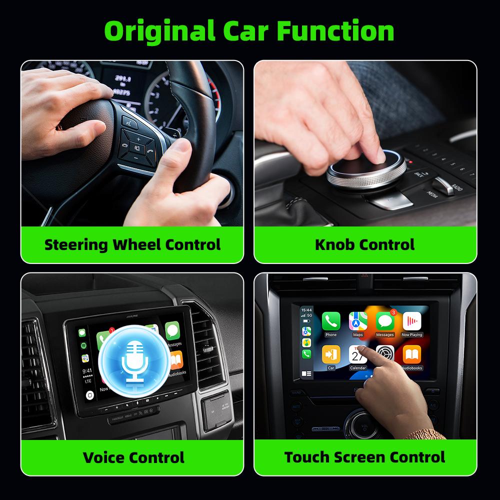 EKIY 3-в-1 Проводной CarPlay в Беспроводной CarPlay Адаптер Беспроводной Android Auto Донгл Airplay AI Умная Коробка Автомобильные Интеллектуальные Системы