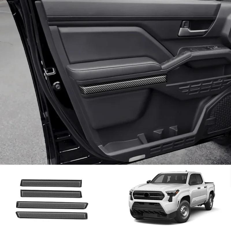 АБС-пластик с карбоновым покрытием Для Toyota Tacoma 2024-2025 Панель центральной консоли Панель приборов Ручка двери Ручка рулевого колеса Аксессуары для интерьера