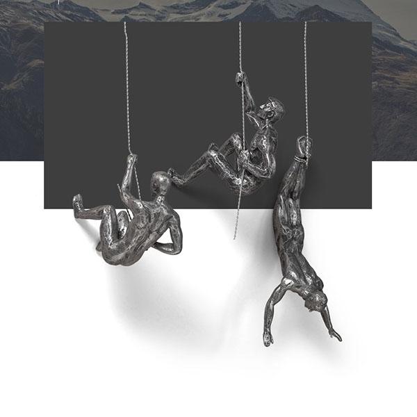 Креативная скульптура для скалолазания, мужские настенные украшения, статуя из смолы, поделки, украшения для дома, аксессуары