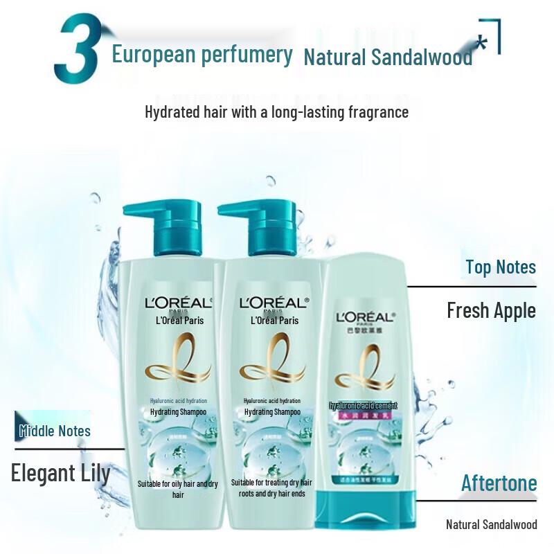 L'Oréal Hyaluronic Acid Hydrating Shampoo & Conditioner Set