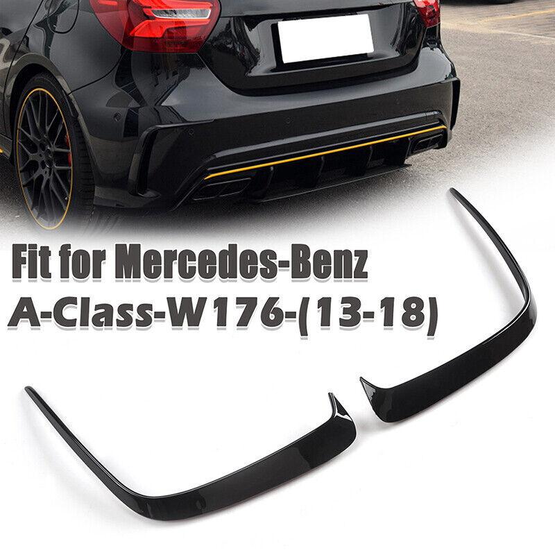 Pair For Mercedes A-Class W176 A200 A250 A45 AMG 13-18 Rear Side Flaps Splitters