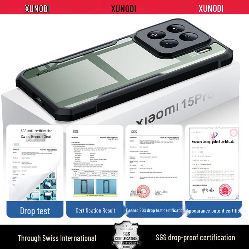 Xundd Transparent Shockproof Phone Case for Xiaomi 15 Series