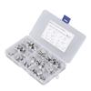 80PCS Hex Nuts Assortment Kit 304 Stainless Steel Lock Nuts with Nylon Insert 8 Specifications