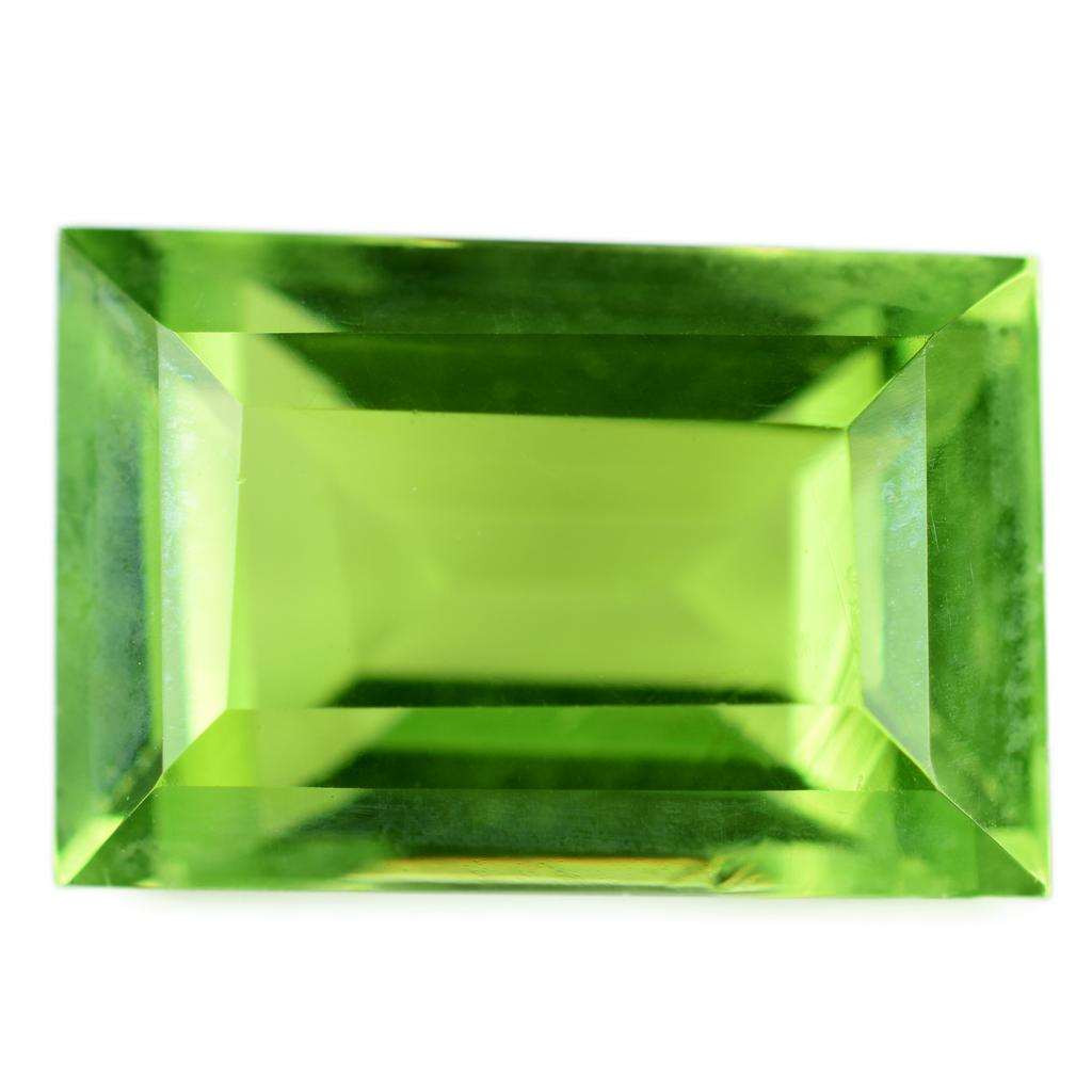 PERIDOT Emerald Cut Green 8-10 Ct CERTIFIED Rare Loose Gemstone Each Ring Size