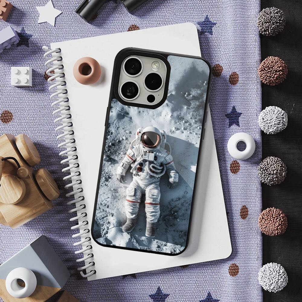 Милый мультяшный астронавт Для iPhone 15, Mini, 13, 12, Pro, 16, 17, Max, 11, 14, Plus, Для Magsafe, Магнитный чехол для беспроводной зарядки