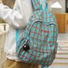 Plaid Print Schoolbag Women's Lightweight Backpack