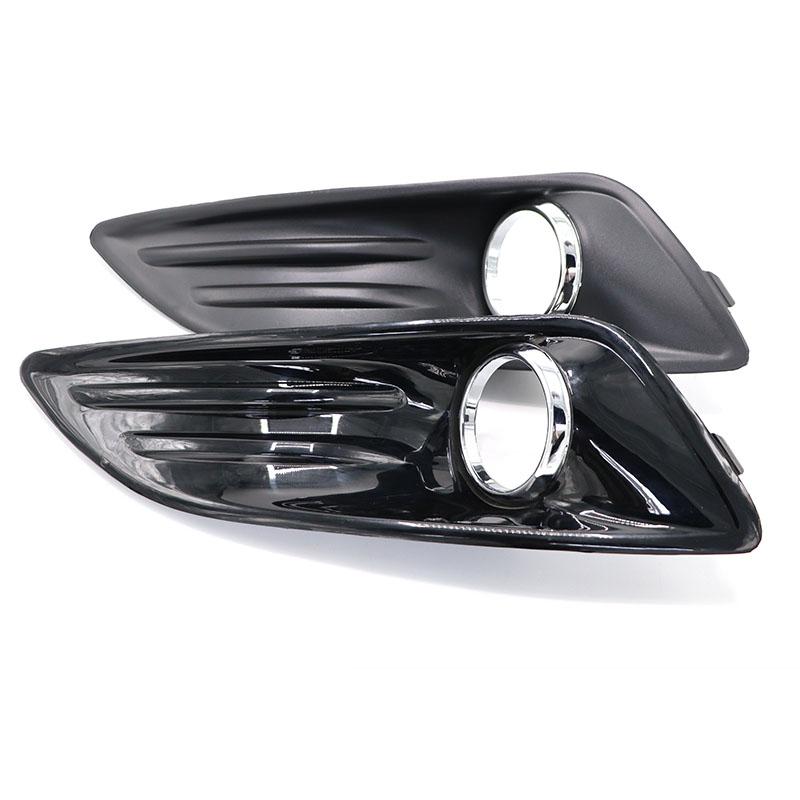 For Ford Fiesta 2013 2014 2015 Car Front Bumper Fog Light Lamp Bezel Frame Cover Grille Shell Cap Hood