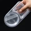 20Pcs 2 Compartment Snack Container Leak-Proof Dip Box Disposable Sauce Container  Commercial
