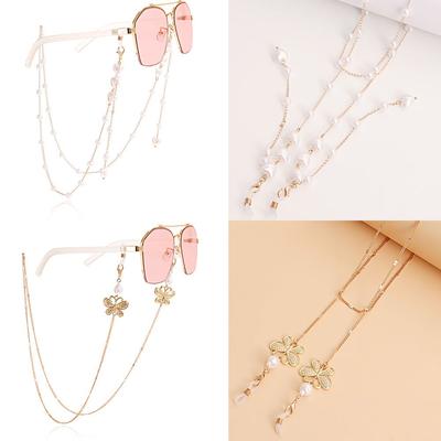 Цепочка для очков, солнцезащитных очков, жемчужная цепочка для очков, противоскользящая цепочка от потери, цепочки для очков, ремешок для маски