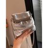 Spring and Summer Super Popular Silver Small Bag Female 2025 New Arrival Fashion All-Match Chain Messenger Bag Exquisite Mini Bucket Bag