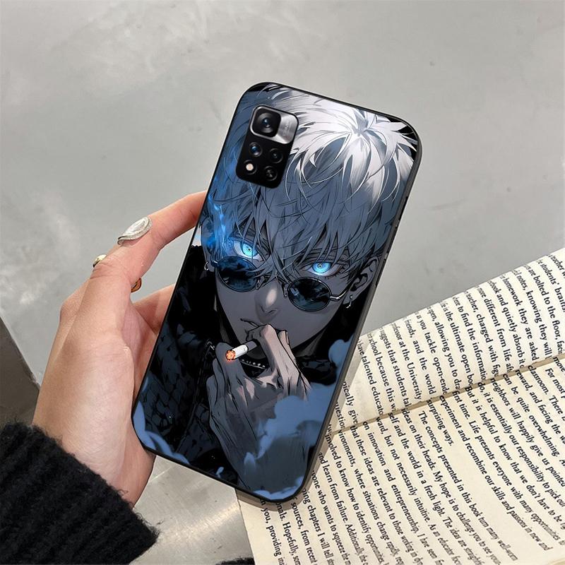 Чехол для телефона Jujutsu Kaisen Сатору Годжо для Xiaomi Redmi note 13 12 Pro 11S 11 10 Pro 10S 12S Redmi 10 9C 13C