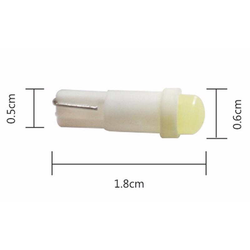 10шт Автомобильная светодиодная лампа T5 1Smd Автомобильная светодиодная лампа COB COB Индикаторная лампа для приборов