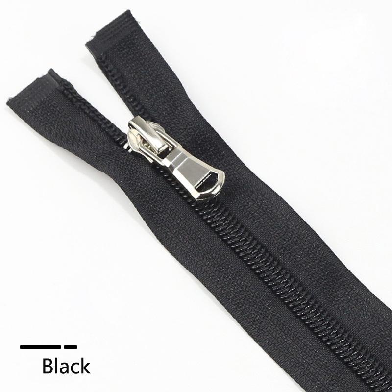 5 Items 40-80cm (15-31 Inch ) Nylon Open-End Zip Zipper 5# For Apparel Outerwear Tailor Sewing Crafts Nylon Zippers Accessories 13 Color